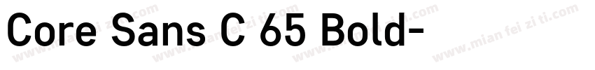 Core Sans C 65 Bold字体转换